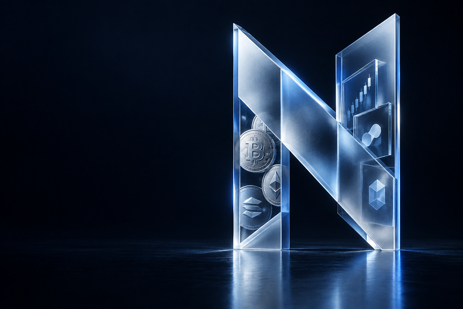 Layered glass aperture, Noryveil brand concept